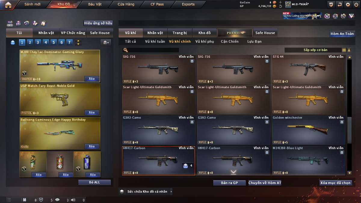 shop acc cf uy tin gia re